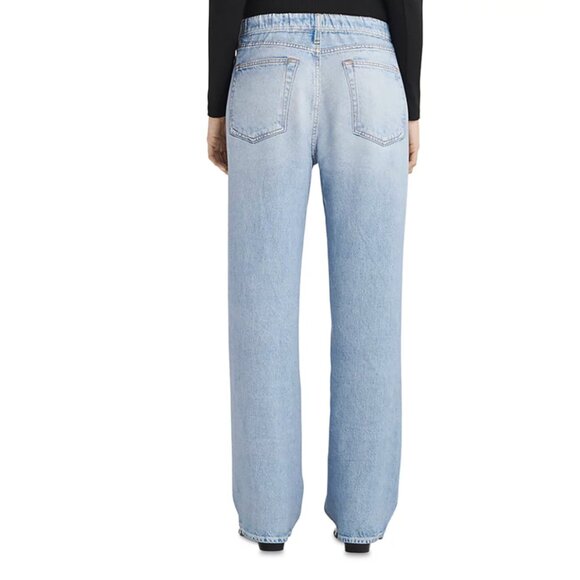 RAG & BONE Blue Miramar Wide-Leg Trousers Size: 25 - Picture 5 of 12